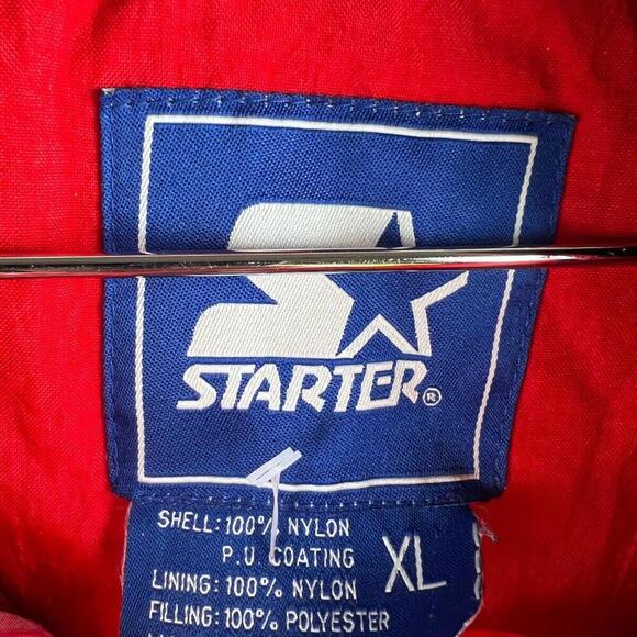 90s Vintage NCAA Starter University Of Indiana Hoosiers  Puffer Jacket Size XL - Picture 4 of 7